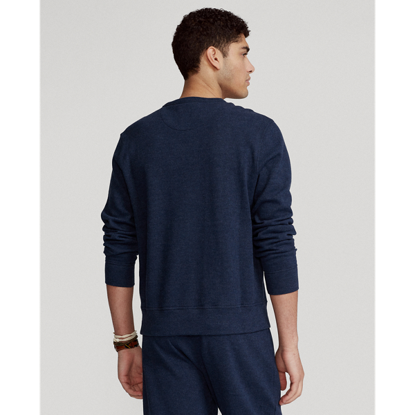 Medieval Blue Heather Cotton-Blend Sweatshirt Polo Ralph Lauren 5