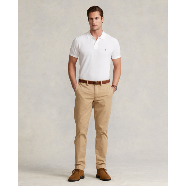 White The Luxe Knit Polo Shirt Polo Ralph Lauren 4