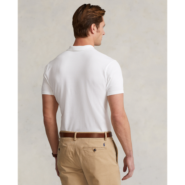 White The Luxe Knit Polo Shirt Polo Ralph Lauren 5