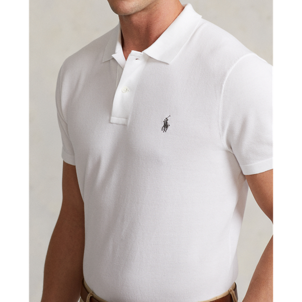 White The Luxe Knit Polo Shirt Polo Ralph Lauren 6