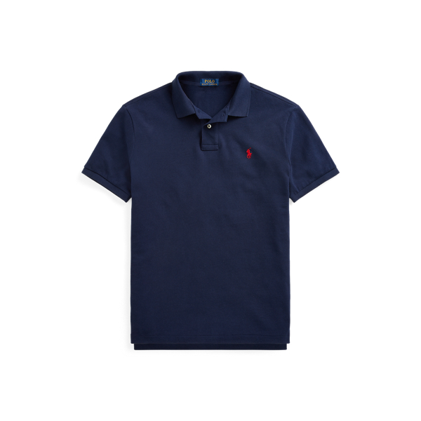 Cruise Navy Custom Slim Fit Crest Mesh Polo Shirt Polo Ralph Lauren 2