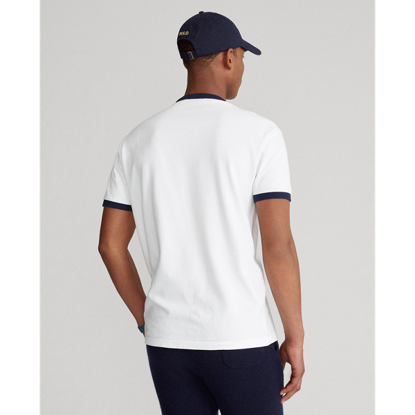 White Classic Fit Polo Team Mesh T-Shirt Polo Ralph Lauren 5