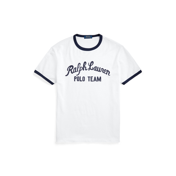 White Classic Fit Polo Team Mesh T-Shirt Polo Ralph Lauren 2