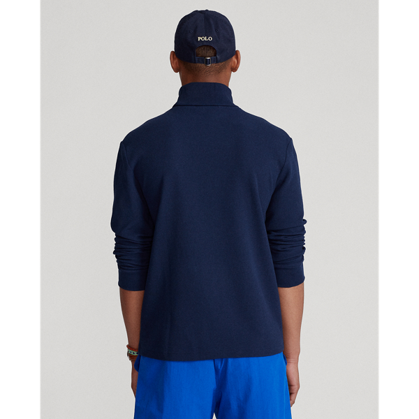 Cruise Navy Polo Sport Double-Knit Roll Neck Polo Ralph Lauren 5