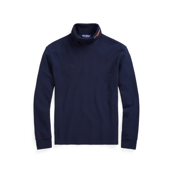 Cruise Navy Polo Sport Double-Knit Roll Neck Polo Ralph Lauren 2