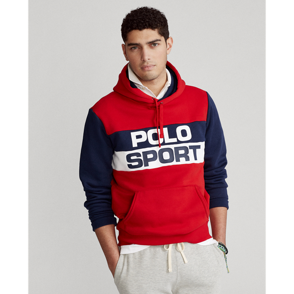 Colour-Blocked Polo Sport Fleece Hoodie for Men Ralph Lauren® IN