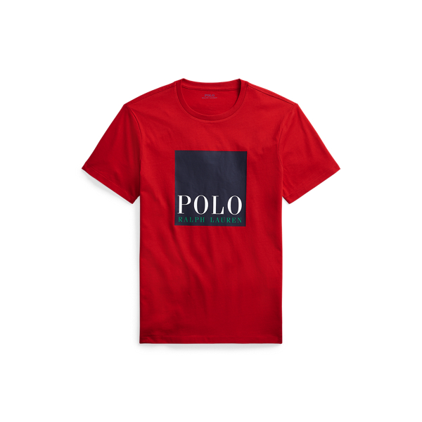 RL Red Custom Slim Fit Logo Jersey T-Shirt Polo Ralph Lauren 2