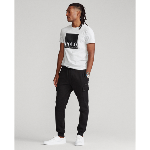 Light Smoke Heather Custom Slim Fit Logo Jersey T-Shirt Polo Ralph Lauren 3