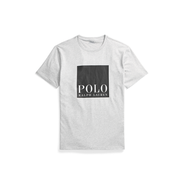 Light Smoke Heather Custom Slim Fit Logo Jersey T-Shirt Polo Ralph Lauren 2