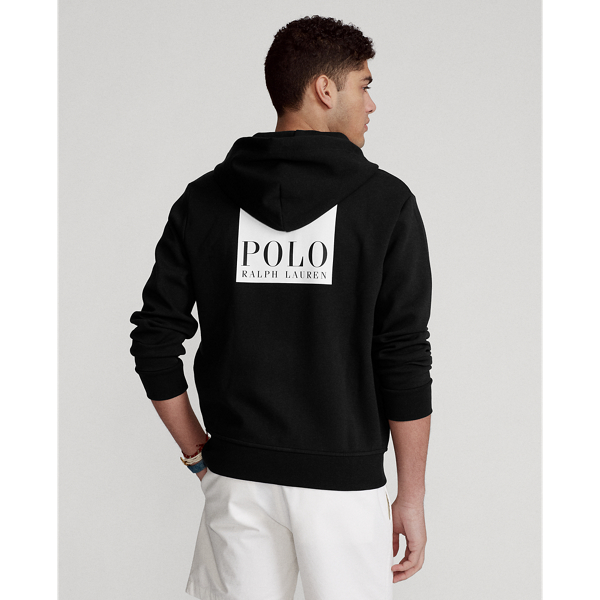 Black Logo Double-Knit Hoodie Polo Ralph Lauren 5