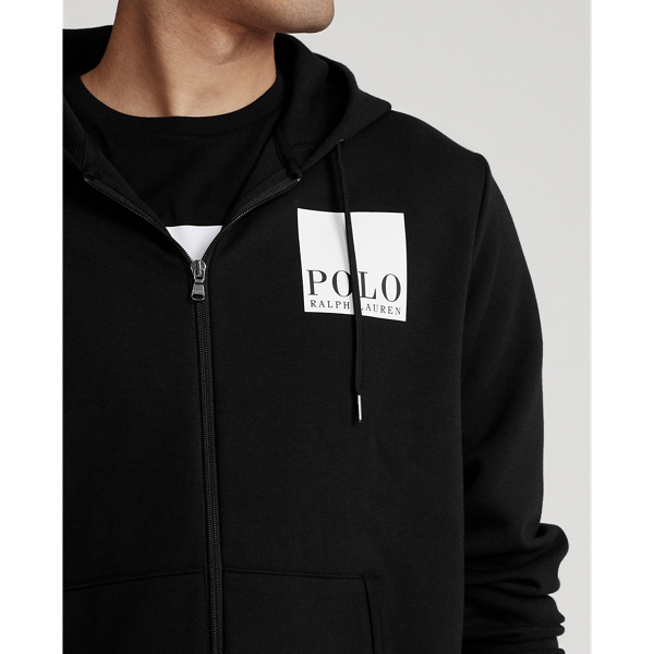 Black Logo Double-Knit Hoodie Polo Ralph Lauren 6