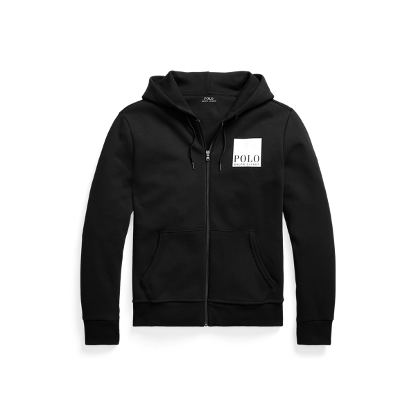 Black Logo Double-Knit Hoodie Polo Ralph Lauren 2