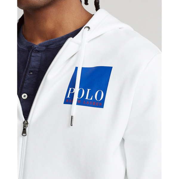 White Logo Double-Knit Hoodie Polo Ralph Lauren 6