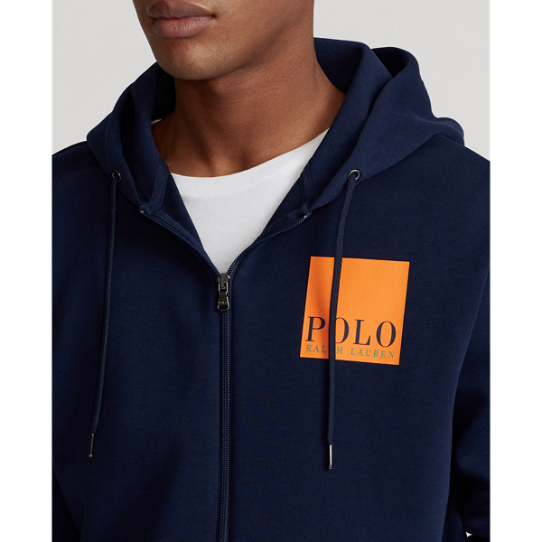 Cruise Navy Logo Double-Knit Hoodie Polo Ralph Lauren 5