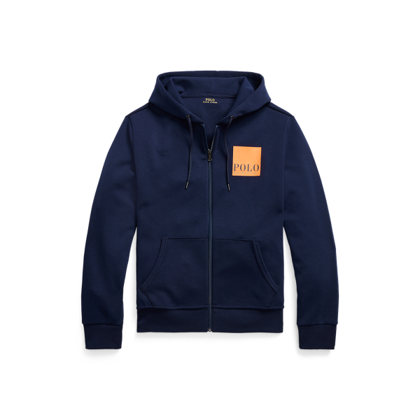 Cruise Navy Logo Double-Knit Hoodie Polo Ralph Lauren 2
