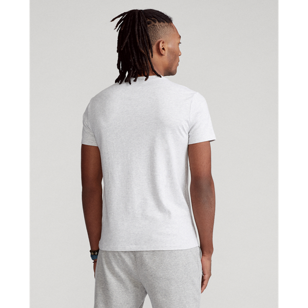 Light Smoke Heather Custom Slim Fit Crewneck T-Shirt Polo Ralph Lauren 5