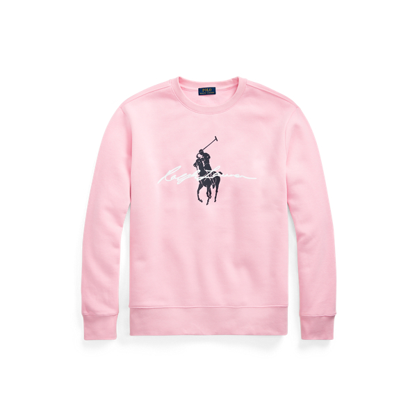Carmel Pink Big Pony Logo Fleece Sweatshirt Polo Ralph Lauren 2