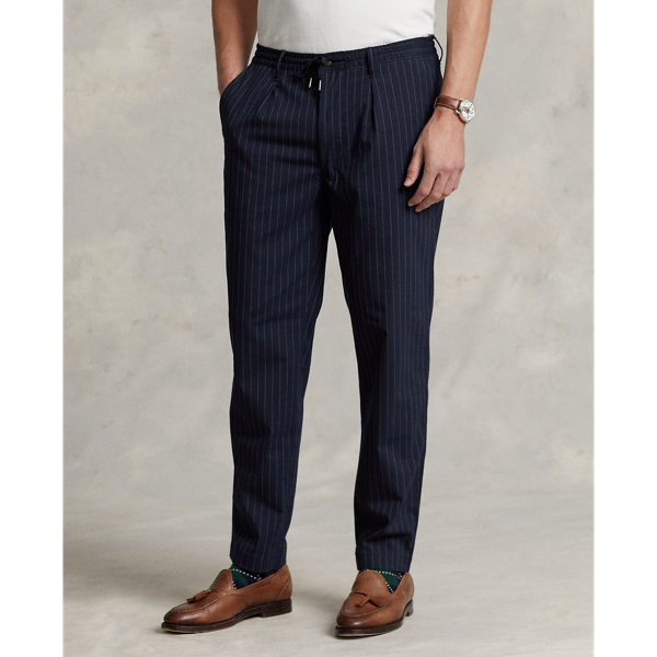 RL Navy Pinstripe Slim Tapered Fit Polo Prepster Trouser Polo Ralph Lauren 4