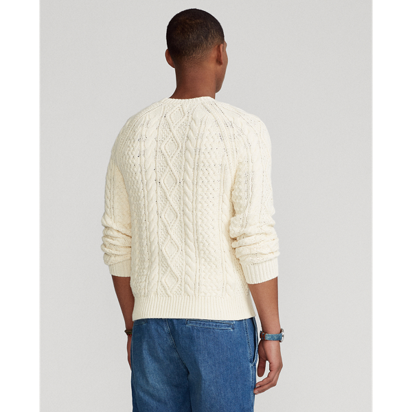 Dark Cream The Iconic Fisherman's Jumper Polo Ralph Lauren 5