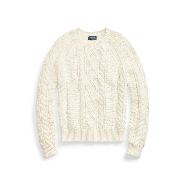 Dark Cream The Iconic Fisherman's Jumper Polo Ralph Lauren 2