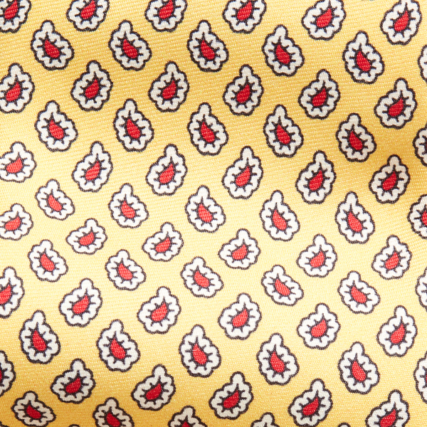 Buff Silk Foulard Narrow Tie Polo Ralph Lauren 3