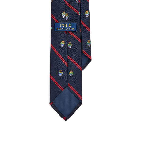 Navy Striped Silk Club Tie Polo Ralph Lauren 2
