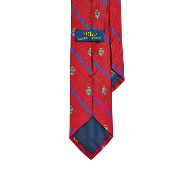 Red Striped Silk Club Tie Polo Ralph Lauren 2