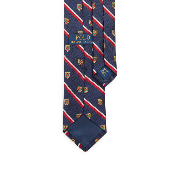 Navy Striped Silk Club Tie Polo Ralph Lauren 2