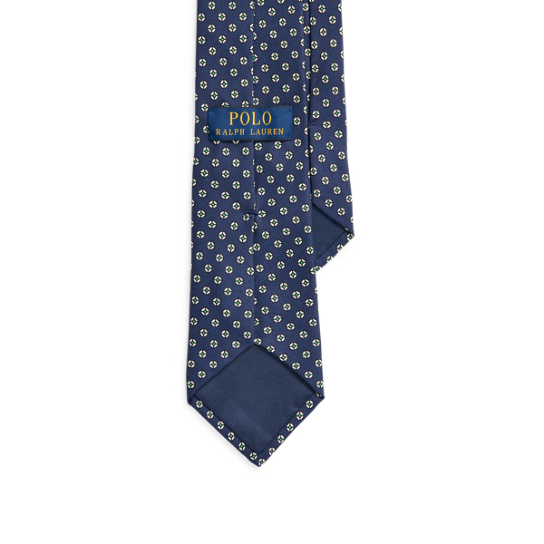 Navy Circle Silk Foulard Tie Polo Ralph Lauren 2