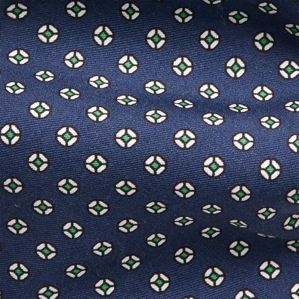 Navy Circle Silk Foulard Tie Polo Ralph Lauren 3