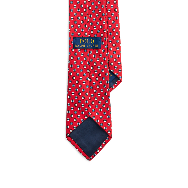 Red Circle Silk Foulard Tie Polo Ralph Lauren 2