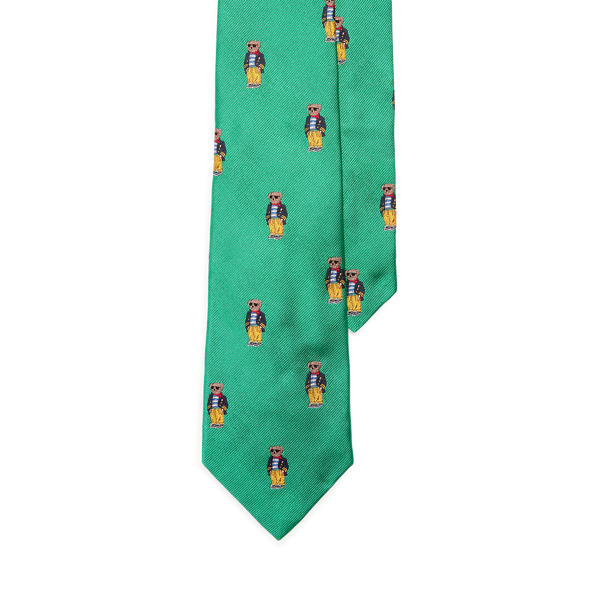 Corbata de seda con Polo Bear