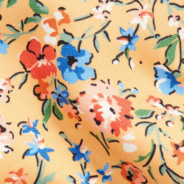 Yellow Floral Silk Narrow Tie Polo Ralph Lauren 3