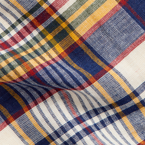 Cream/Yellow Multi Plaid Narrow Tie Polo Ralph Lauren 3
