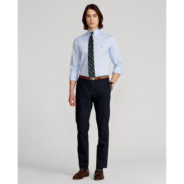 Light Blue/White Custom Fit Oxford Shirt Polo Ralph Lauren 4