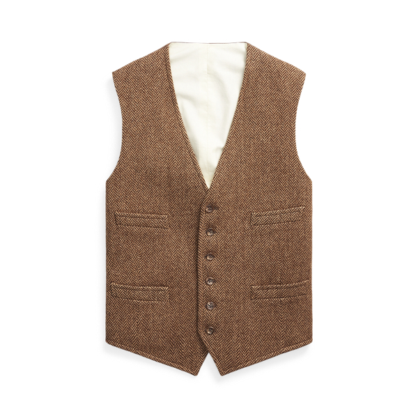 Herringbone Wool Waistcoat Polo Ralph Lauren 1