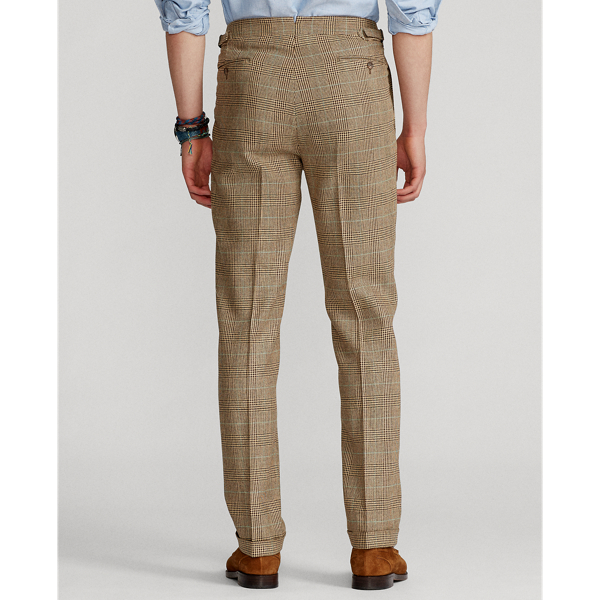 Brown/Tan Glen Plaid Pleated Plaid Tweed Suit Trouser Polo Ralph Lauren 5