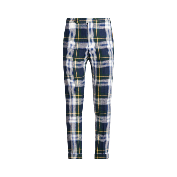 Plaid Linen Suit Trouser Polo Ralph Lauren 1