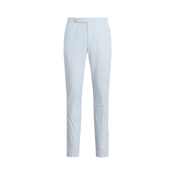 Blue/White Striped Seersucker Suit Trouser Polo Ralph Lauren 2