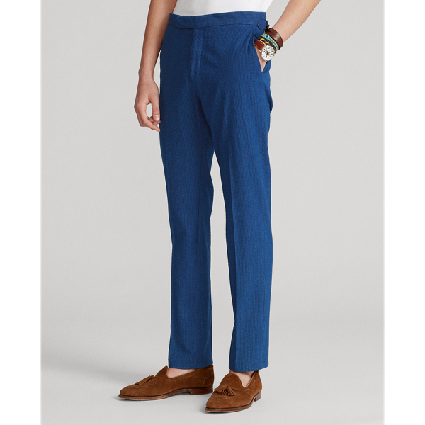 Indigo Indigo Seersucker Suit Trouser Polo Ralph Lauren 4