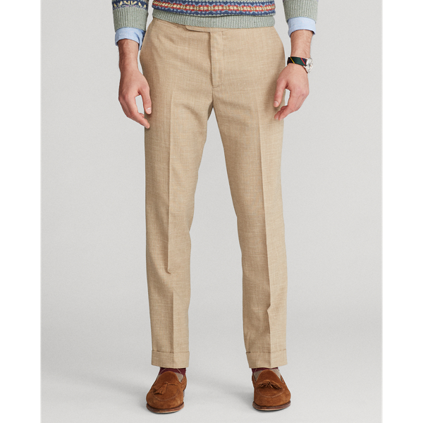 Tan Textured Stretch Trouser Polo Ralph Lauren 4