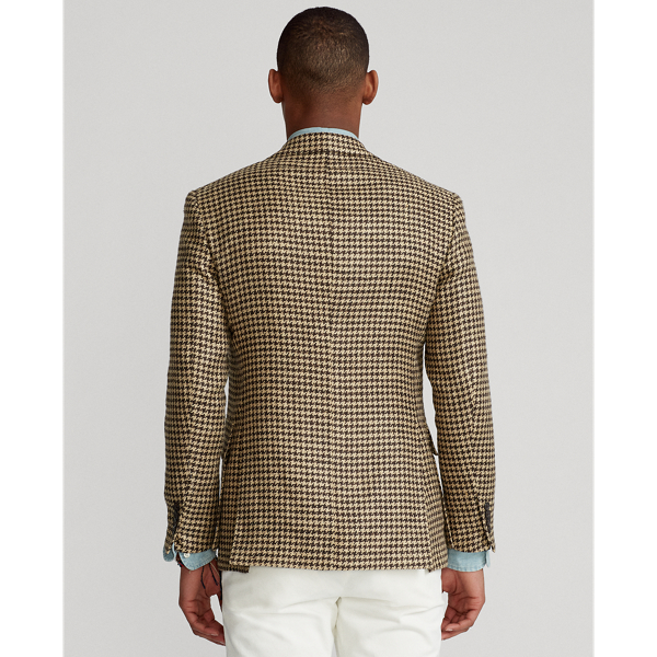 Brown/Tan The RL67 Houndstooth Tweed Jacket Polo Ralph Lauren 5