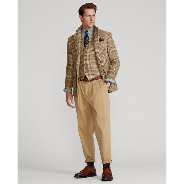 Brown/Tan/Blue The RL67 Glen Plaid Jacket Polo Ralph Lauren 4
