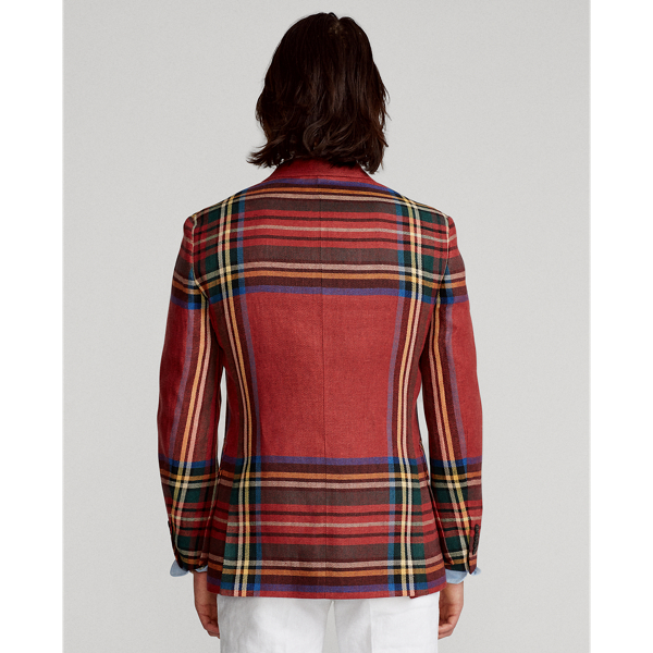 Red Multi The RL67 Tartan Linen Jacket Polo Ralph Lauren 5