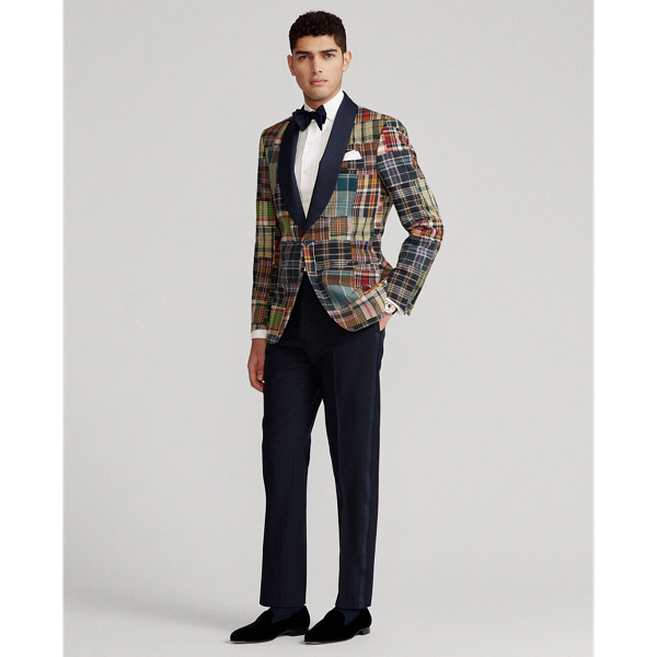Patchwork Polo Indigo Patchwork Tuxedo Jacket Polo Ralph Lauren 4
