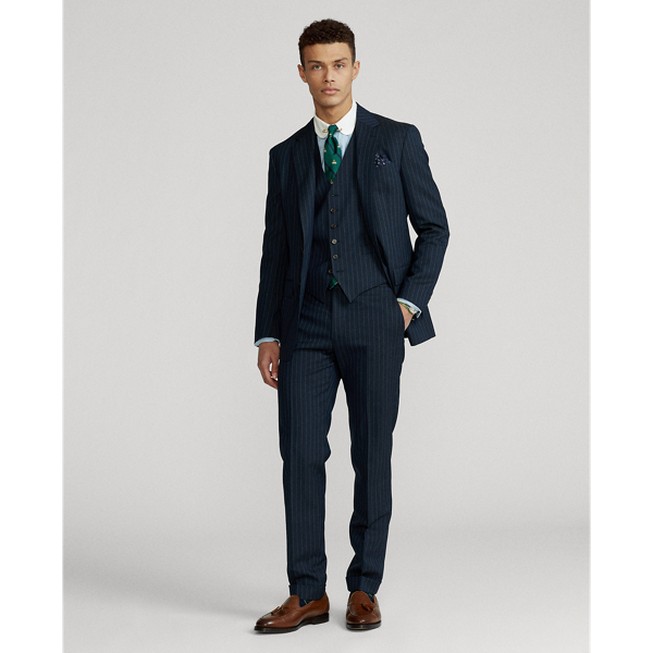 Navy Polo Striped Wool Suit Jacket Polo Ralph Lauren 4