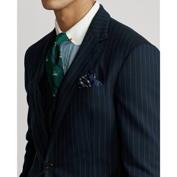 Navy Polo Striped Wool Suit Jacket Polo Ralph Lauren 6