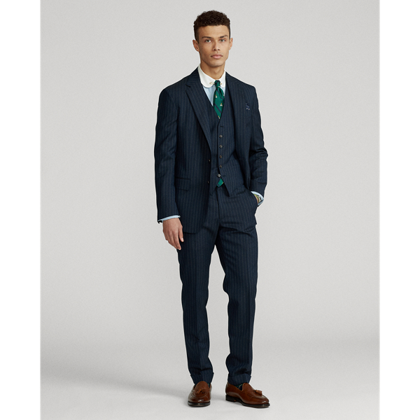 Striped Wool Suit Trouser