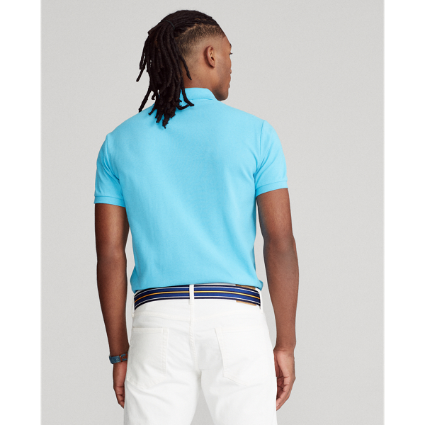 Lindsay Blue The Iconic Mesh Polo Shirt Big & Tall 4