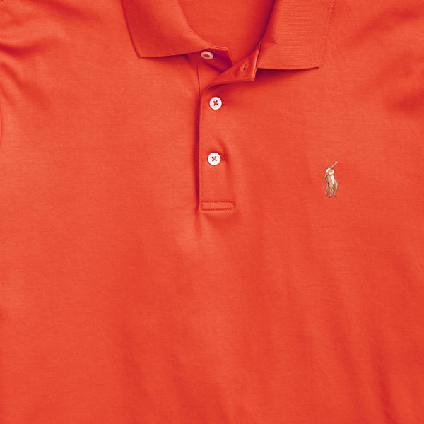 Red Soft Cotton Polo Shirt Big & Tall 6